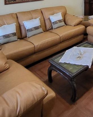 salotto in pelle Chateau d'Ax