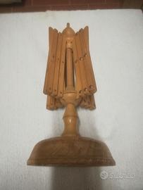 VECCHIO ARCOLAIO - ATTREZZO DA TAVOLO IN LEGNO