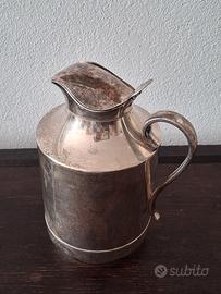 Caraffa termica placcata argento, vintage, anni 60