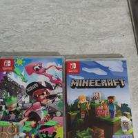 Minecraft e splatoon 2 Nintendo switch 