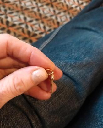 Ciondolo oro giallo bandiera nautica 18kt