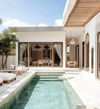 Villetta in costruz. con giardino poss. di piscina