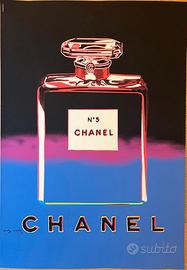 Poster vintage WARHOL ANDY CHANEL MARRONE