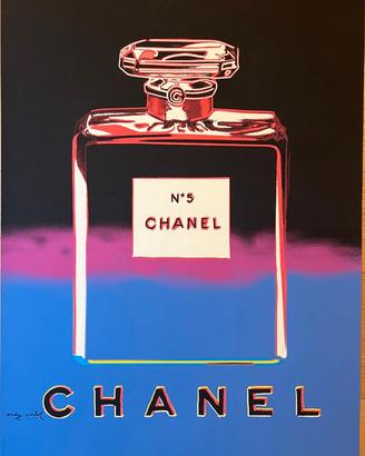 Poster vintage WARHOL ANDY CHANEL MARRONE