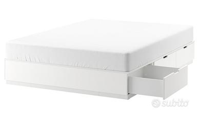 Ikea struttura letto nordli bianco  140x200