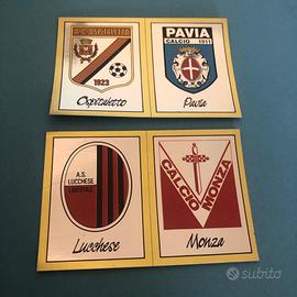 Lotto scudetti C1 Panini 87-88 velina Monza Pavia