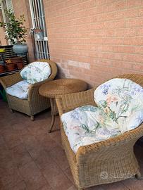 Set giardino rattan