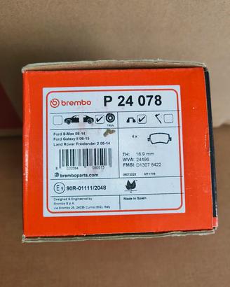 Pastiglie freno Posteriore Brembo P24078
