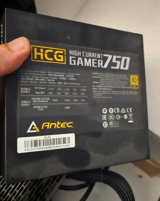 Alimentatore Antec HCG 750W-80 + Gold modulare
