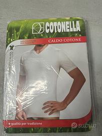 Maglia Cotonella caldo cotone m/m collo a punta
