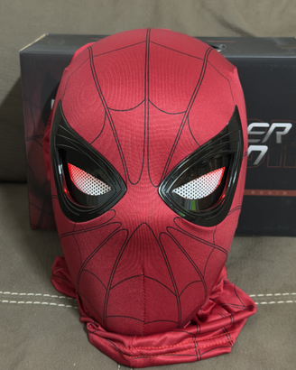 Maschera spiderman con occhi telecomandati