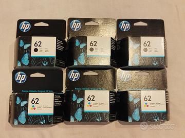 Cartucce inchiostro HP 62 originali
