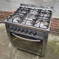 Cucina GAS LOFRA Inox 5 Fuochi Forno Professionale