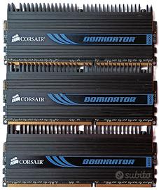 MEMORIE RAM CORSAIR DOMINATOR 3x2 GB (6GB) DDD3