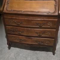 Scrittoio vintage, legno massello, primi/medi ‘900