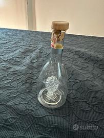 Decanter in vetro per grappa decorazione interna