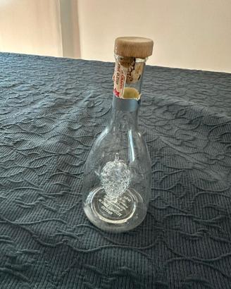 Decanter in vetro per grappa decorazione interna