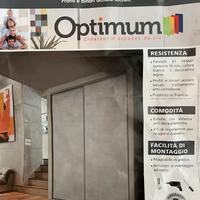 Kit anta scorrevole con binario 2 ante bianco