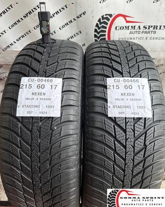 2 PNEUMATICI 215/60 R17 NEXEN 4 STAGIONI 80%