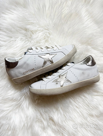 Golden Goose Super-Star 39 | White Leather Silver
