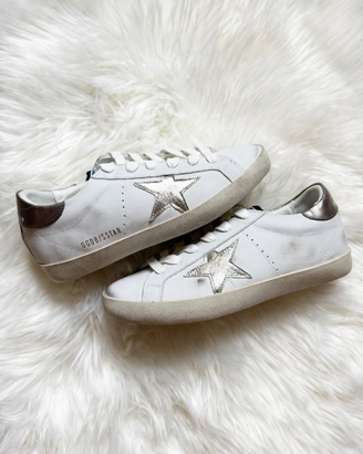 Golden Goose Super-Star 39 | White Leather Silver