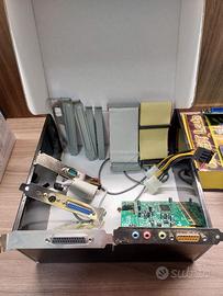 lotto di schede e cavi per pc