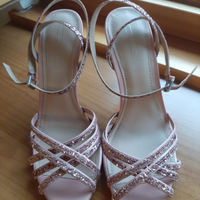 Sandali rosa tacco 10 numero 39 esprit
