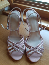 Sandali rosa tacco 10 numero 39 esprit