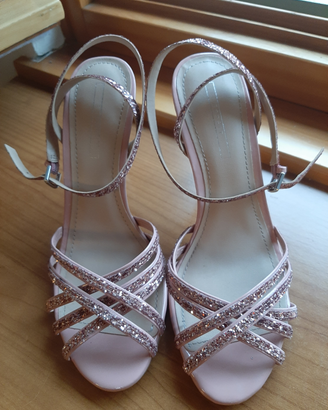 Sandali rosa tacco 10 numero 39 esprit