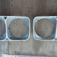 Coppia mascherine cromodora dx-sx fiat 124 berlina