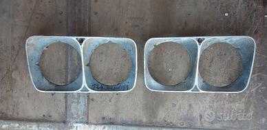 Coppia mascherine cromodora dx-sx fiat 124 berlina