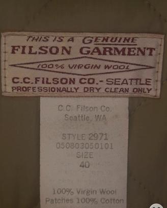 Giacca Cappotto Giaccone Filson