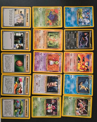 Lotto stock 15 pz Neo Genesis pokemon ITA