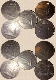 10 monete 10 lire spighe vari anni