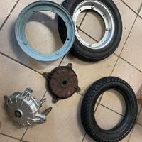 Tamburi mozzi cerchi gomme da 9 vespa 50