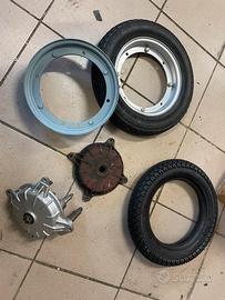 Tamburi mozzi cerchi gomme da 9 vespa 50