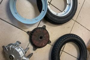 Tamburi mozzi cerchi gomme da 9 vespa 50