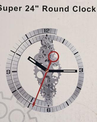 Orologio da parete cinetico con ingranaggi
