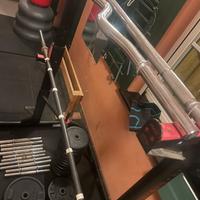 Palestra, pesi, bilanciere, rack, parallele, sacco