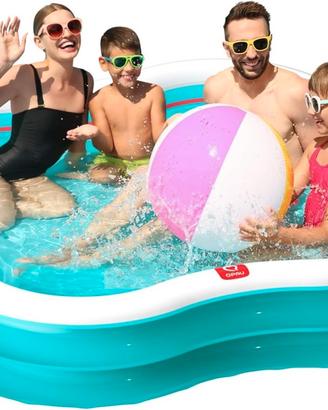 piscina gonfiabile grande per famiglia 2 sedili sc