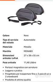 Portasci  snowboard  magnetico