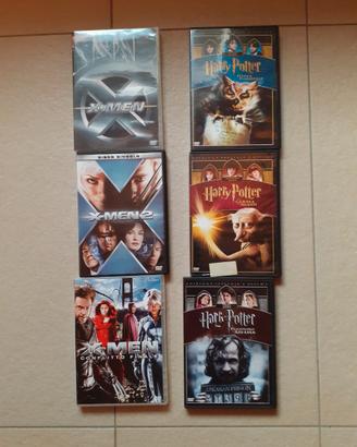 Harry Potter trilogia + x-men trilogia