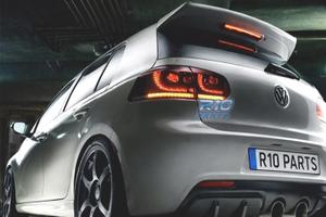 FANALI VOLKSWAGEN VW GOLF 6 LOOK R FULL LED DINAMI