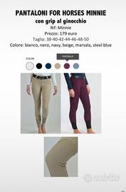 Pantaloni equitazione “ for horses”