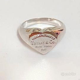Anello con sigillo Tiffany Heart SENZA GRAFFI