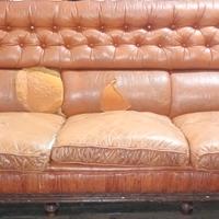 DIVANO + 2 POLTRONE IN PELLE