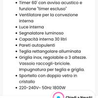 Fornetto ventilato 30 lt