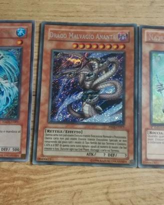 Yugioh lotto 3 carte rare segrete