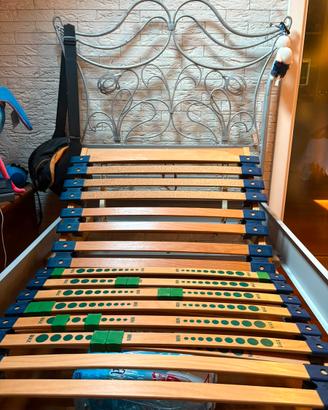 Letto singolo ferro battuto