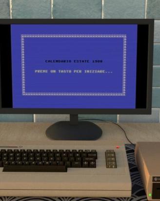 Commodore calendario estate 1980